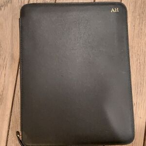 Black Leather Tablet Case